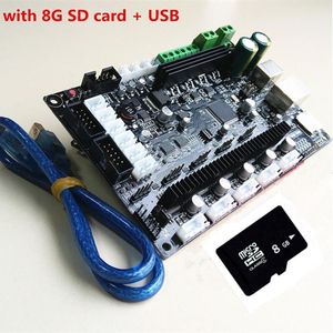 Livraison gratuite Plate-forme CERoHS 32bit Arm Carte de contrôle lisse MKS SBASE open source MCU-LPC1768 prise en charge du dissipateur thermique préinstallé Ethernet