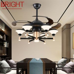 Ventilateurs de plafond lumineux ventilateur moderne avec lumière et contrôle LED décoratif pour salon salle à manger chambre restaurant