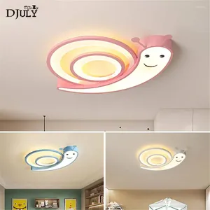 Plafonniers dessin animé créatif acrylique escargot de chambre d'enfants lampe pour enfants vivants