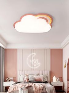 Luces de techo, iluminación de araña Led en la nube para habitación de niños, dormitorio, estudio, guardería, moderna lámpara de Control remoto para niños 2023