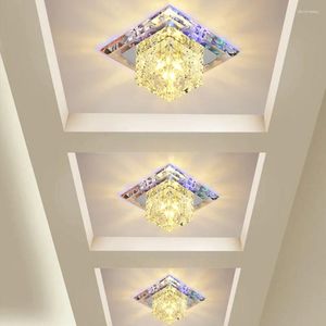 Plafonniers Downlight SMD 3W 5W LED lampe en cristal Spot avec pilote AC 220V décoration intérieure pour salon cuisine Fixtur