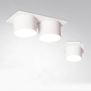 Plafonniers Intérieur 7W 14W LED Lumière Spotlight Tête Simple Double Pour Chambre Salon Couloir Restaurant