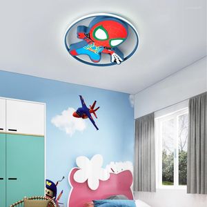 Plafonniers enfants luminaires dessin animé araignée pour chambre bébé chambre lampe garçon fille Pincess