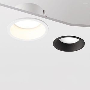 Plafonniers Led Anti-éblouissement Encastré Downlight Rond Blanc Spot Light AC110V 220v Lampes Pour Vivre Décor À La Maison Puce De Haute Qualité