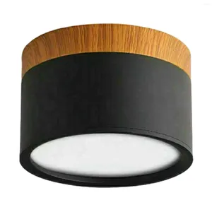 Plafonniers LED Lumière Spot Monté En Surface Lampe Blanc Chaud Downlight Pour Salon Salle À Manger Couloir Noir