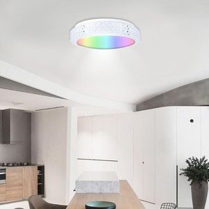 Plafonniers LED rond plat ultra mince projecteur Wifi RGB Downlights