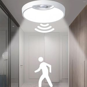 Plafonniers Capteur de lumière LED avec télécommande de mouvement Dimmable pour éclairage de placard Lampe de couloir à induction USB / alimentée par batterie