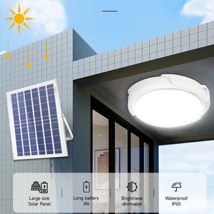 Plafonniers LED lumière solaire extérieur intérieur lampe décor à la maison luminaire pour cuisine balcon jardin panneau à intensité variable