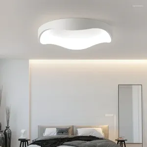 Luces de techo lámpara minimalista dormitorio luz hogar redondo creativo moderno y simple estudio inteligente LED lámparas de sala de estar