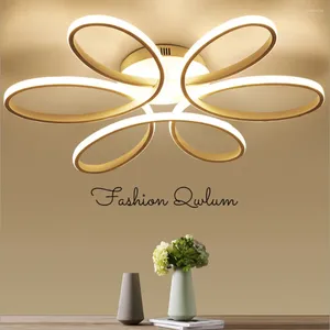 Plafonniers Moderne Fleur LED Nodic Éclairage Intérieur Lampe Montée Pour Chambre Salon Couloir