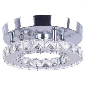 Plafin Lights Modern Flush Mount Light Crystal Chandelier