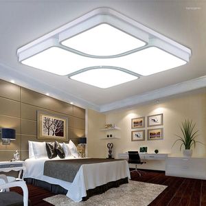 Plafonniers Led Modernes Pour Salon Chambre 24-54W Lampes Acryliques Carrées À La Maison