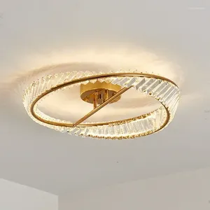 Luces de techo LED modernas de cristal de lujo para sala de estar, dormitorio, decoración de cocina, lámparas de interior para el hogar, Lustre