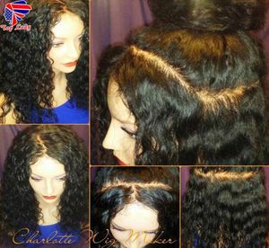 Estilo de celebridades Simulación holgada de cabello humano Peluca corta Curly Calor resistente al calor de encaje sintético Bob Bob para mujeres negras6615955