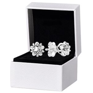 Boucles d'oreilles étoile scintillante céleste boîte d'origine pour Pandora 925 argent Sterling CZ cristal mode femmes ensemble de boucles d'oreilles