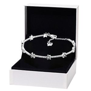 Bracelet à maillons d'étoiles célestes pour Pandora Authentique chaîne à la main en argent sterling Bijoux de mariage pour femme Petite amie Cadeau designer Bracelets avec BOÎTE D'ORIGINE