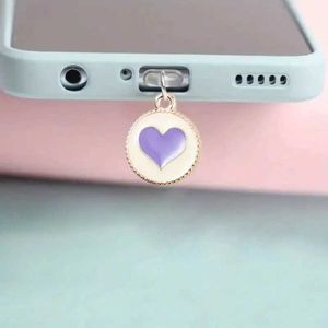 Gadgets anti-poussière de téléphone portable 1PC / Purple / Yellow Heart / Dust Protecteur adapté à l'iPhone / Type-C Prises de poussière ACCESSOIRES DU TÉLÉPHONE Y240423