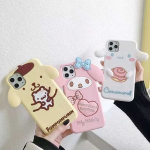 Bumpers de téléphone portable pour iPhone 12 13 Mini 14 15 Pro Max 11 x xs max xr 7 8 plus se 4 5s Big Big Melody Cinnamon Cinnamon Silicon Soft Phone Case Y240423