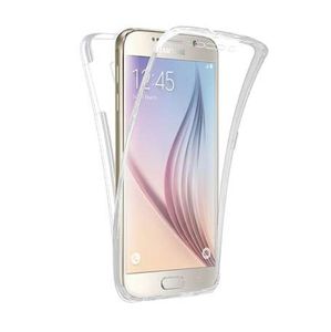 Caja del teléfono celular para Samsung Galaxy S3 Duos S4 S5 Neo S6 S7 Edge S8 Plus Note 3 4 5 Core Grand Prime 360 cubierta transparente completa