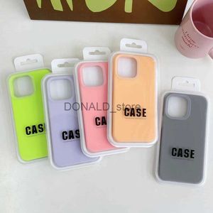 Apple 14plus Jelly Solid Color Phone Case pour hommes et femmes iPhone 13 Frosted Anti Drop 12 Liquid Silicone Soft J230719