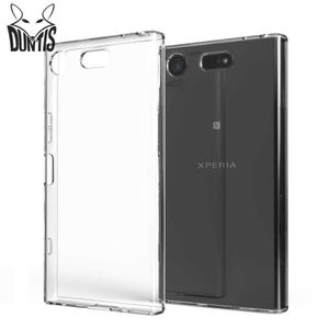 Étui des caisses de téléphone portable pour xperia xz1 tpu silicone durable clear transparent soft case for xperia xz1 compact phone protecteur back cove 240423