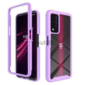 Étuis de téléphone portable Cas pour T-Mobile Revvl V Plus 5G TCL 20 Pro Case TCL 20S Case Heavy Duty Antichoc Bumper Hybrid Back Clear TPU Phone Cover L231026