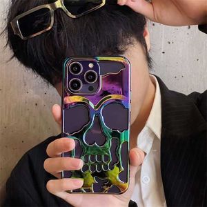 Étuis de téléphone portable Cool Hollow Skull Anime Soft Case pour iPhone 14 Plus 13 12 11 Pro Max 14Pro 14Promax IPhone14 Skeleton Deisgn Couverture antichoc L230731