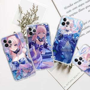 Custodie per cellulari Genshin Impact Sangonomiya Kokomi Custodia per iPhone 15 11 12 13 14 Mini Pro XR X XS TPU Trasparente 8 7 6 Plus SE 2020 231021