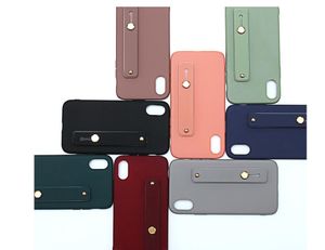 Coques pour téléphones portables iphoneXsMa coque de bracelet auto-adhésive matériau de couleur unie pour Apple 12 housse de protection