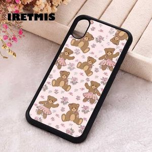 Cas de téléphones portables Iretmis Case de téléphone convient à l'iPhone 6 6S 7 8 plus xs xr 11 12 13 Mini 14 15 Pro Max Rubber Silicone Bear Y Ballet Troupe J240426