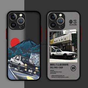 Étuis de téléphone portable Japon Anime Initial D Étui de téléphone pour Apple iPhone 14 Plus 15 Pro Max 11 Pro 13 12 Mini XR 8 SE 7 XS MAX Couverture antichoc L240105