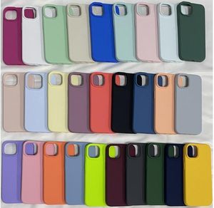 Caisses de téléphones portables en silicone pour 15 14 13 Pro Mini Mini Couverture de mode de mode Soft Sillice à résistance à la saleté.