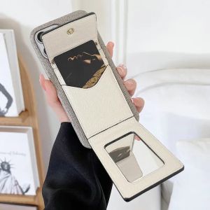 Étuis de téléphone portable Étuis de téléphone de concepteur de luxe avec lanière pour iPhone 15 14 13 12 Pro Max Case Flip Cover Card Holder Pocket Leather g Phonecase 05KX