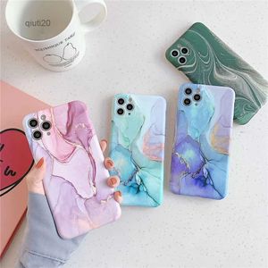 Étuis de téléphone portable Moskado IMD Symphony Marble Phone Case pour iPhone 11 Pro Max 13 Mini X XS Max XR 7 Plus Coque de protection anti-poussière pour téléphone portable L231019