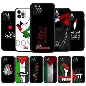 Coques de téléphone portable Drapeau de la Palestine Coque de téléphone portable pour iPhone 14 11 Pro 12 13 Mini XR X 7 8 6 6S Plus XS Max 5 5S SE 2020 Couverture de téléphones portables J230620