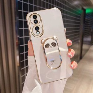 Étuis de téléphone portable Panda support anneau étui pour Honor 70 Pro Honor70pro coque de téléphone portable lentille tout compris bord droit coque de protection souple L2301019