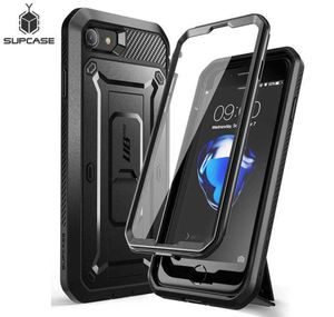 Caisses de téléphone portable Supcase pour iPhone SE 2022 2020 7 8 UB Pro Rugged Cover Rugged avec protecteur d'écran intégré W2210147205473