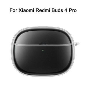 Étuis de téléphone portable Étui en TPU transparent pour écouteurs Redmi Buds 4 Pro, coque de protection parfaitement ajustée pour accessoires Redmi Buds4 Pro YQ240117