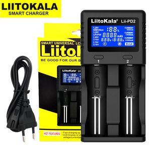 Chargeurs de téléphones portables LiitoKala Lii-PD2 Lii-PD4 Lii-S6 Lii500 chargeur de batterie pour 18650 26650 21700 18350 AA AAA 3.7V3.2V1.2V batteries au lithium NiMH 230206