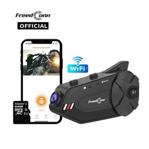 Écouteurs de téléphones portables Freedconn R1Plus Bluetooth Motorcycle Walkie Talkie Head WiFi Application Ourphones Motorcycle Walkie Talkie MOT J240508