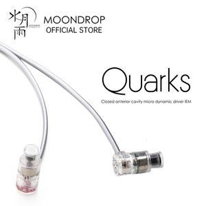 Écouteurs de téléphones portables Moondrop Quarks Écouteurs IEM à haute performance Cavité antérieure fermée Micro Dynamic Driver Earbuds 230314