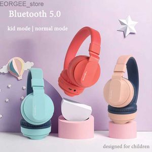 Auriculares de teléfonos celulares Nuevos auriculares inalámbricos para niños profesionales admiten tarphones de música TF auriculares Bluetooth de audio Bluetooth con micrófono para niños Y240407