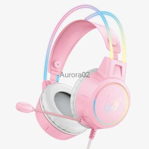 Écouteurs téléphone Nouveau X15 PRO casque de jeu filaire à faisceau lumineux monté sur la tête avec micro stéréo ordinateur portable casque de téléphone portable YQ231120