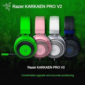 Écouteurs de téléphone portable Razer KRAKEN PRO V2 casque ordinateur jeu musique casque filaire avec Microphone e-sports YQ240219