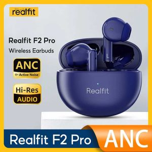 Auriculares para teléfono celular Realfit F2 Pro Auriculares Bluetooth ANC Cancelación activa de ruido TWS Auriculares inalámbricos al por mayor para Lenovo Xiaomi realmeL2403