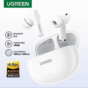 Écouteurs pour téléphones portables UGREEN HiTune T6 ANC TWS Écouteurs sans fil Suppression active du bruit Hi-Res LDAC Bluetooth 5.3 Écouteurs pour iPhone 15 Pro Max 24314