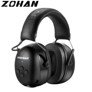 Écouteurs de téléphones portables Zohan Electronic Headphone 5.0 Bluetooth Earmuffs Protection auditive CHEPHONES POUR LA MUSIQUE RÉDUCTION DE SÉCURITÉ DE SÉCURITÉ CHARGEMENT 230812