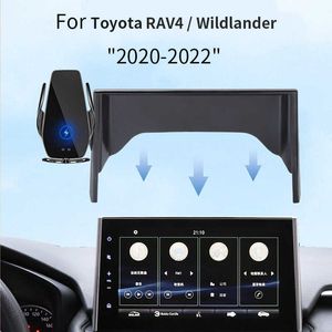 Supports de téléphone portable Support de téléphone de voiture pour véhicule actif récréatif Toyota RAV4 avec 4 roues motrices Wildlander 2020-2022 support de charge sans fil P230316
