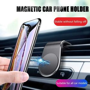 Le téléphone portable monte les supports du support de téléphone de voiture magnétique monture pour le téléphone dans la voiture GPS Mobile Phone Support Stand pour iPhone X Samsung S9 Huawei Y240423