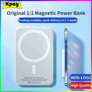 Banques d'alimentation pour téléphone portable 1 1 MacSafe Power Bank Powerbank magnétique sans fil pour iPhone 15 14 13 12 Pro batterie de secours auxiliaire externe C24320